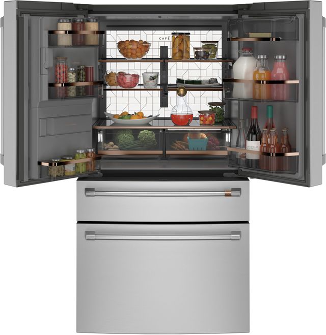 Réfrigérateur à portes françaises de 36 po Cafe™ de 27,6 pi³ - Acier inoxydable 2