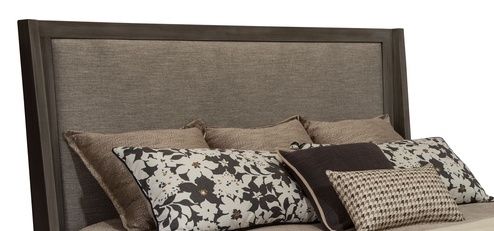 Durham Furniture Modern Simplicity Dusk King Upholstered Panel Bed 1