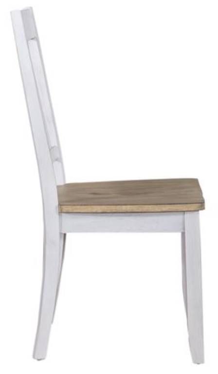 Linerty Lindsey Farm Sandstone/Weathered White Splat Back Side Chair 2