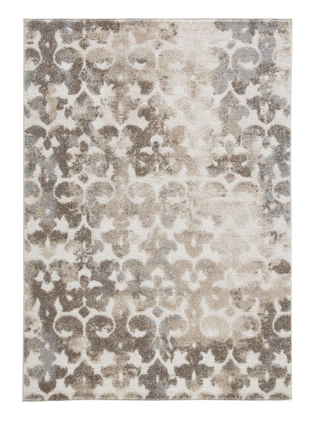 Grand tapis décoratif de 2,44 m x 3,05 m de Signature Design by Ashley® Jiro Brun/crème