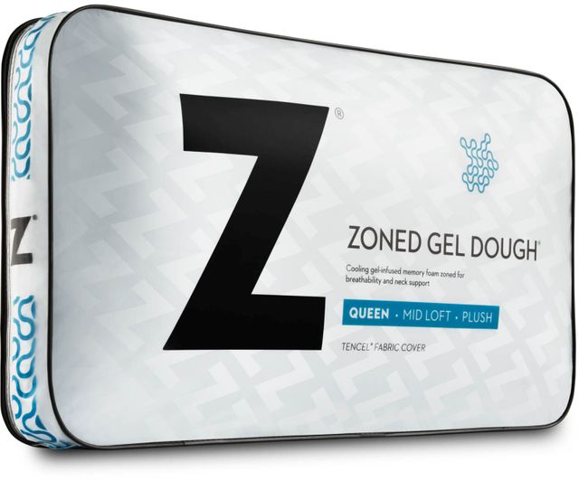 Malouf® Z® Zoned Gel Dough® Travel Low Loft Pillow 6