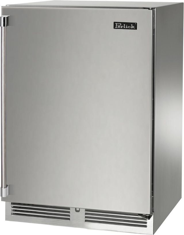 Perlick® Signature Series 5.2 Cu. Ft. Stainless Steel Outdoor Freezer  1