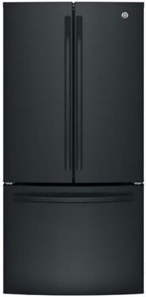 GE® Series 24.8 Cu. Ft. Black French Door Refrigerator-GNE25JGKBB