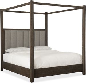 Hooker® Furniture Miramar Aventura Jackson Cleary Cement/Rustic Oak King Canopy Bed