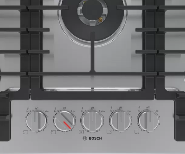 Bosch 800® Series 36" Stainless Steel Gas Cooktop 3
