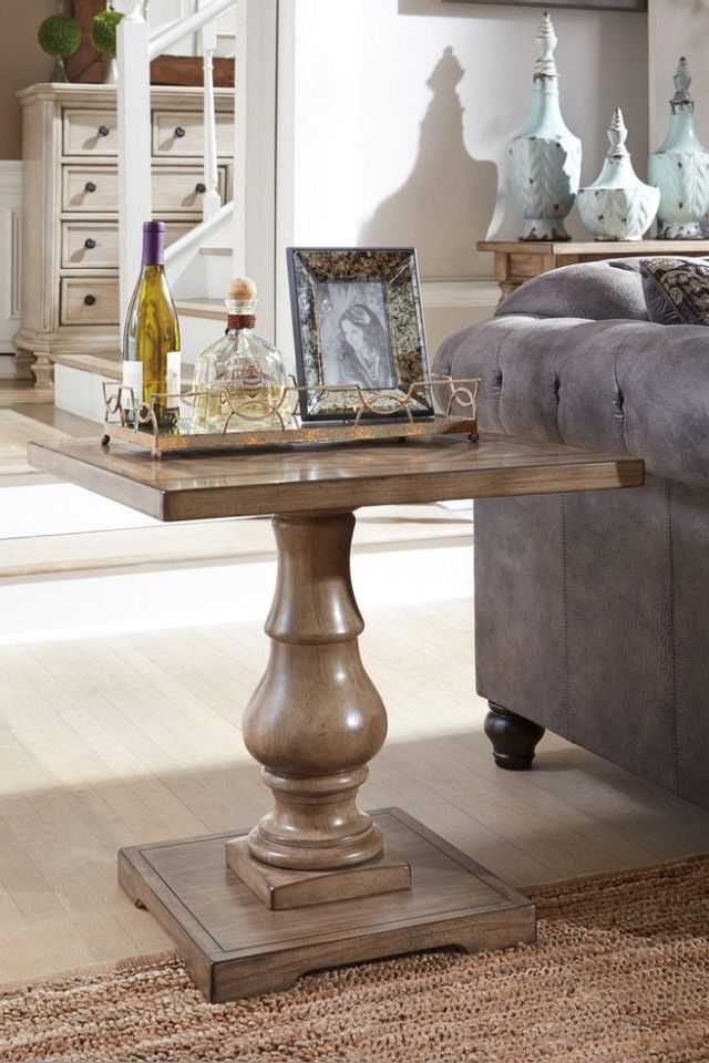 Signature Design by Ashley® Chalimone Grayish Brown End Table 2