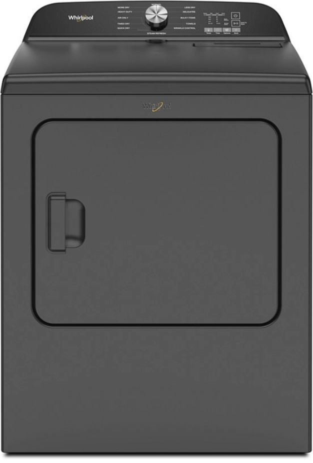 Whirlpool® 7.0 Cu. Ft. Volcano Black Front Load Electric Dryer | Lacks ...