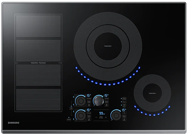 Samsung 30" Black Stainless Steel Induction Cooktop 0