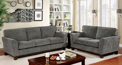 Furniture of America® Caldicot Gray Sofa and Loveseat