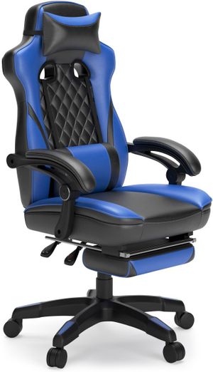 Signature Design by Ashley® Lynxtyn Black/Blue Office Swivel Desk Chair