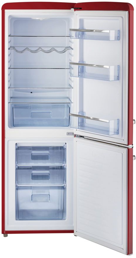 Unique® Appliances Classic Retro 7.0 Cu. Ft. Candy Red Counter Depth Freestanding Bottom Freezer Refrigerator 4