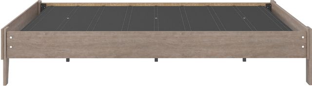Signature Design by Ashley® Flannia Gray Queen Platform Bed 4