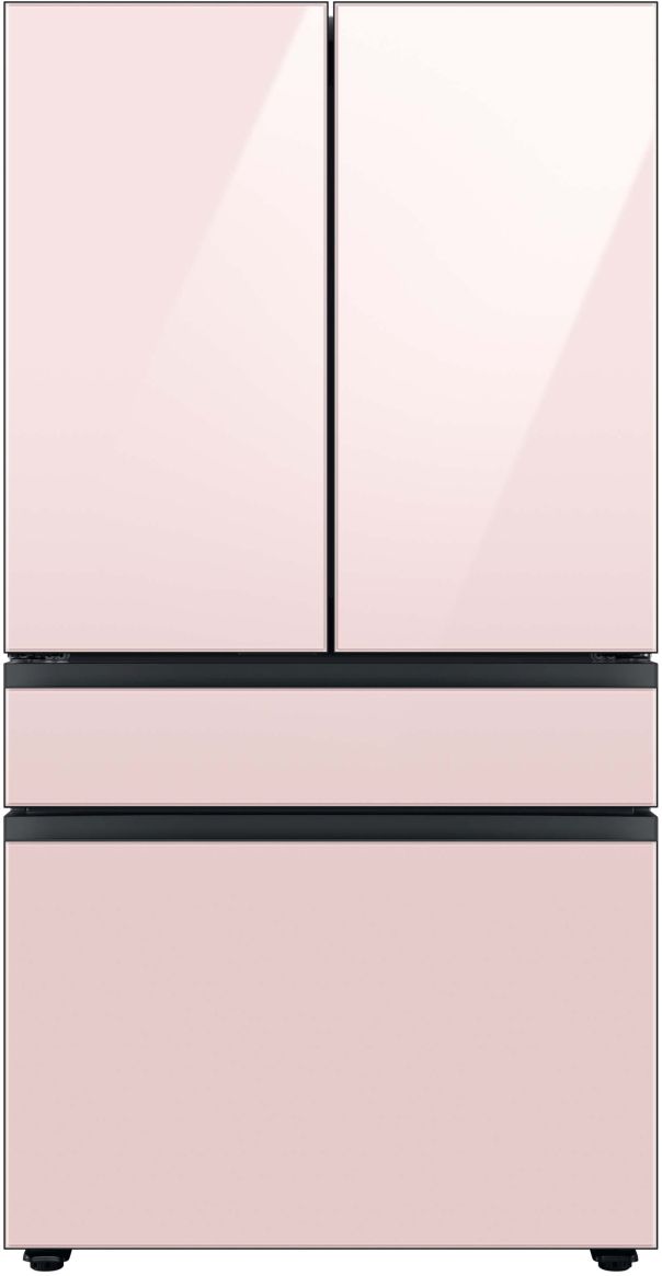 Samsung Bespoke 36" Pink Glass French Door Refrigerator Middle Panel 5
