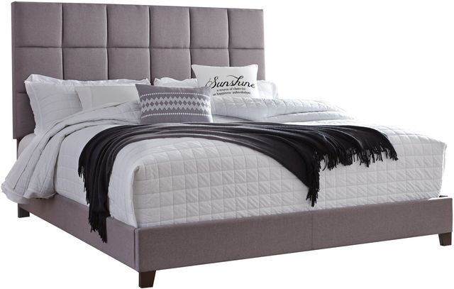Signature Design by Ashley® Dolante Gray Queen Upholstered Bed 5
