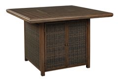 Signature Design by Ashley® Paradise Trail Square Bar Table with Fire Pit