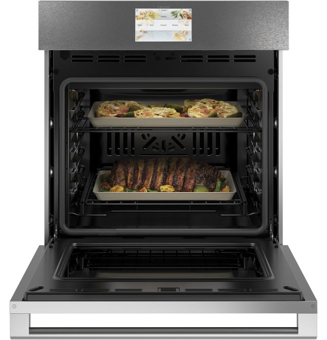 Café™ Minimal Series 27" Platinum Glass Built In Single Electric Convection Wall Oven 2