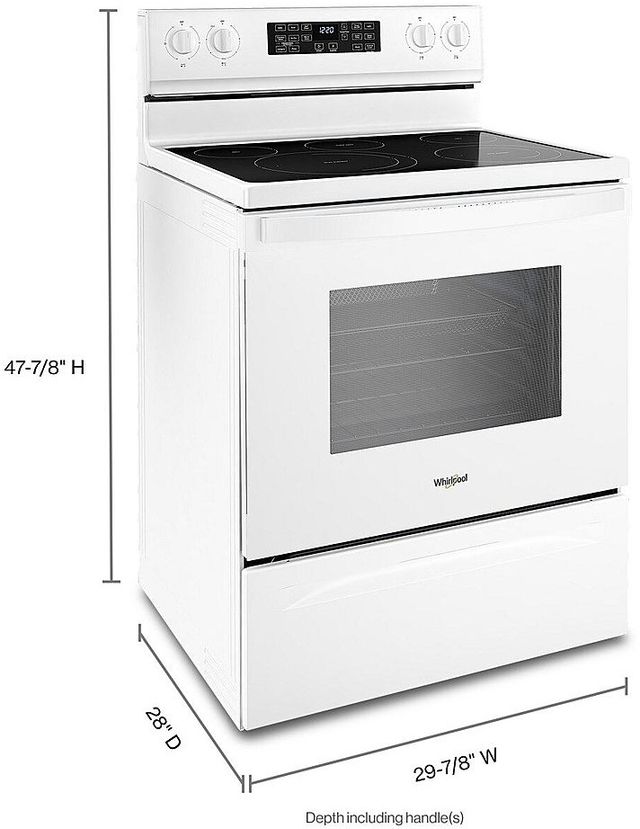 Whirlpool® 30" Fingerprint Resistant Stainless Steel Freestanding Electric Range with 5-in-1 Air Fry Oven 22