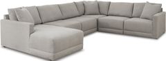 Benchcraft® Katany 6-Piece Shadow Left-Arm Facing Sectional with Chaise