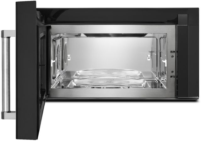 Four à micro-ondes à hotte intégrée de 30 po KitchenAid® de 1,9 pi³ - Acier inoxydable noir 1