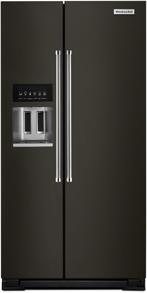 KitchenAid® 24.8 Cu. Ft. Black Stainless Steel with PrintShield™ Finish Side-by-Side Refrigerator
