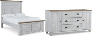 Signature Design by Ashley® Haven Bay 2-Piece Two-Tone Full Panel Bed Set