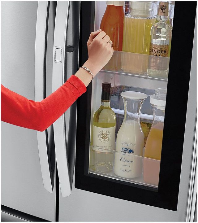 LG 22.6 Cu. Ft. PrintProof™ Stainless Steel Counter Depth French Door Refrigerator 9