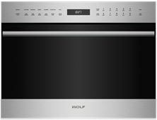 Wolf® E Series Transitional 24" Stainless Steel Electric Speed Oven-SPO24TE/S/TH