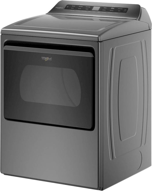 Whirlpool® 7.4 Cu. Ft. Chrome Shadow Front Load Electric Dryer 1