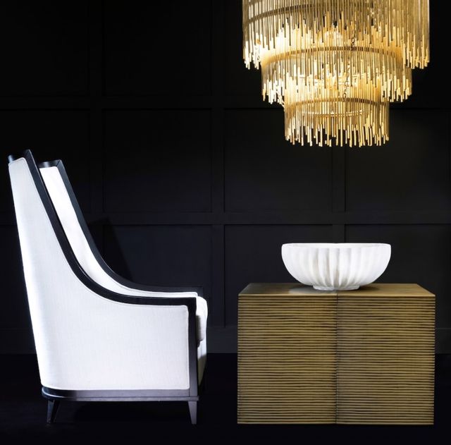 Alder & Tweed Furniture Company Baxter Glided Gold End Table-2