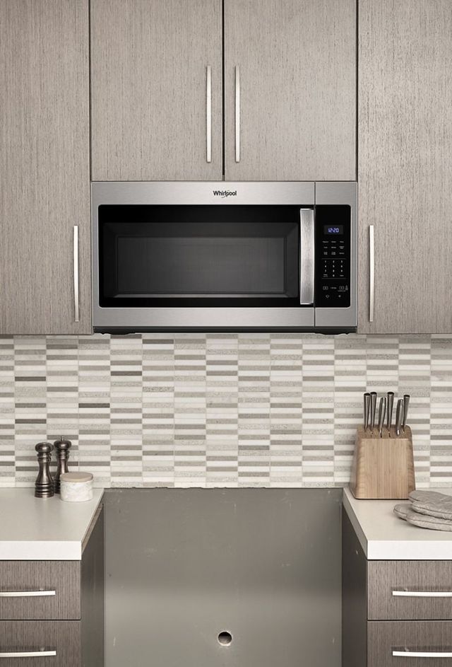 Whirlpool® 1.7 Cu. Ft., 1000 Watts, Over the Range Microwave-Stainless Steel 9