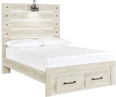 Signature Design by Ashley® Cambeck Whitewash Full Panel Storage Bed