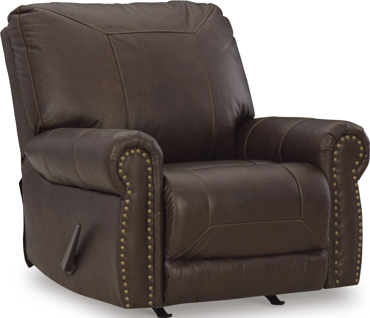 Ashley leather rocker online recliner