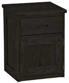 Crate Designs™ Furniture Espresso 30" Tall Nightstand with Lacquer Finish Top Only