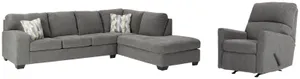 Benchcraft® Dalhart 3-Piece Charcoal Living Room Set