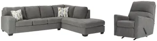 Benchcraft® Dalhart 2-Piece Charcoal Living Room Set