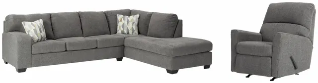 Benchcraft® Dalhart 3-Piece Charcoal Living Room Set 0
