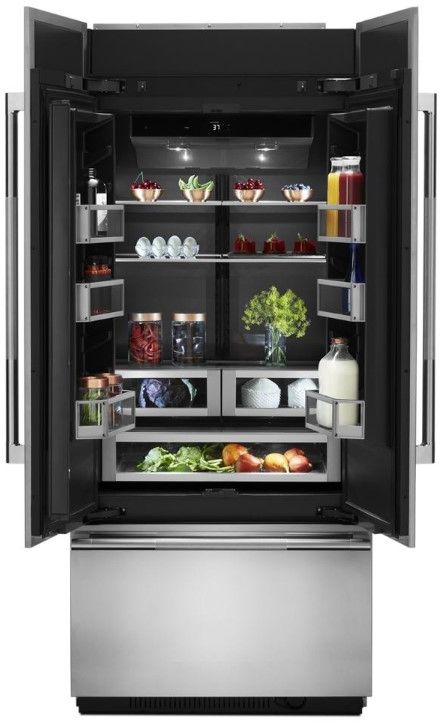 JennAir® 20.8 Cu. Ft. Panel Ready Built In French Door Refrigerator 2