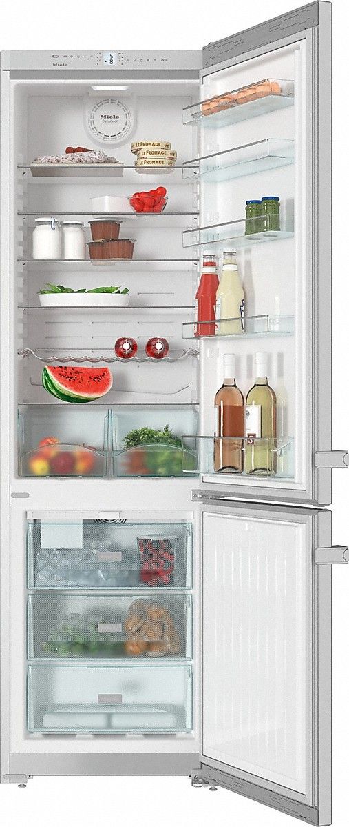 Miele 12.8 Cu. Ft. Stainless Steel Bottom Freezer Refrigerator 2