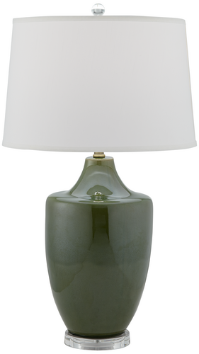 Olive green table sales lamp