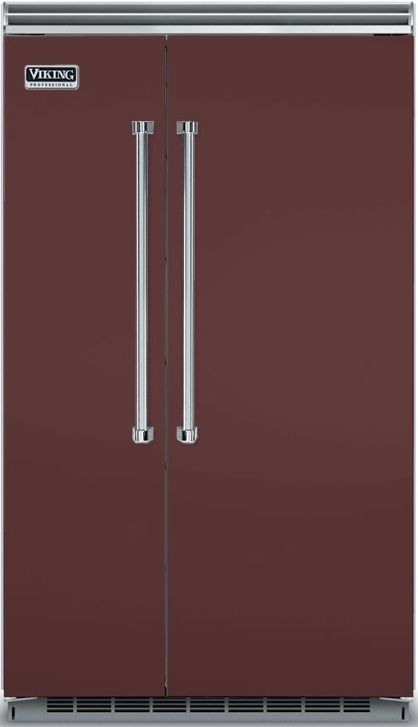 Viking® 5 Series 29.1 Cu. Ft. Kalamata Red Built In Side-by-Side Refrigerator