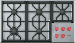 Wolf® 36" Natural Gas Stainless Steel Transitional Cooktop