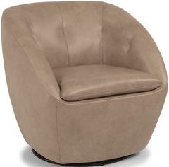 Flexsteel® Wade Beige Swivel Chair