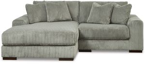 Signature Design by Ashley® Lindyn 2-Piece Fog Left-Arm Facing Sectional with Corner Chaise
