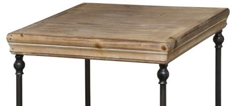Crestview Collection La Salle Metal and Wood End Table-1