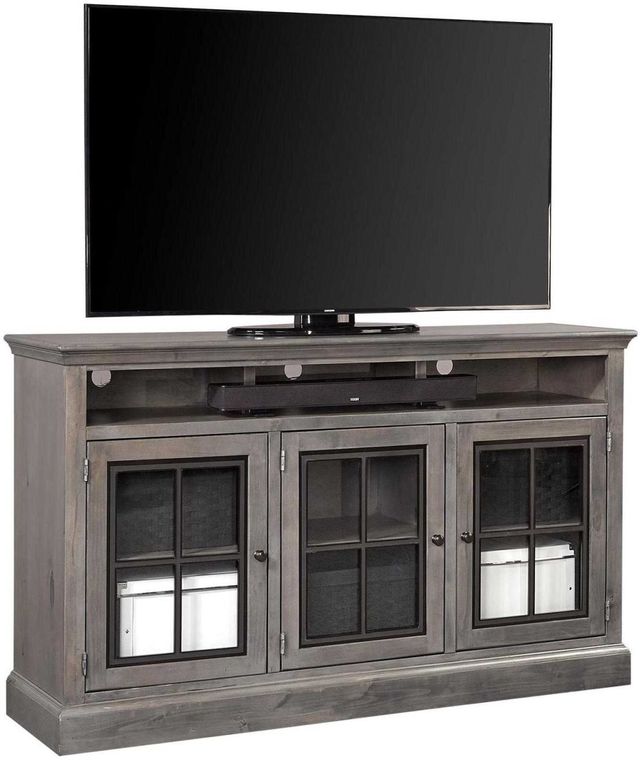 Aspenhome® Churchill Ghost Black 66" Highboy Console with 3 Doors