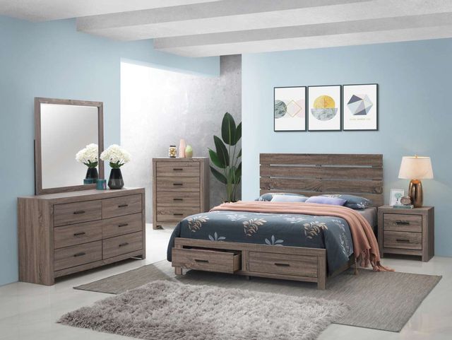 Coaster® Brantford Barrel Oak Queen Storage Bed 3