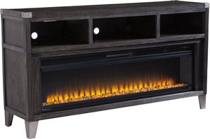 Signature Design by Ashley® Todoe Gray 65" TV Stand with Electric Fireplace