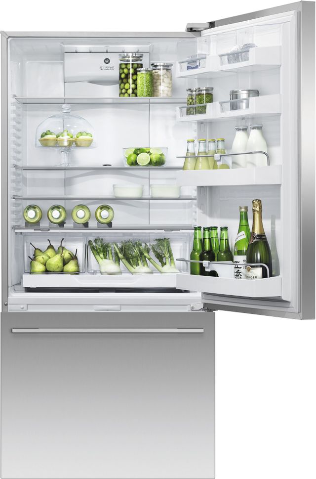 Fisher & Paykel Series 7 17.1 Cu. Ft. Stainless Steel Counter Depth Bottom freezer Refrigerator 1