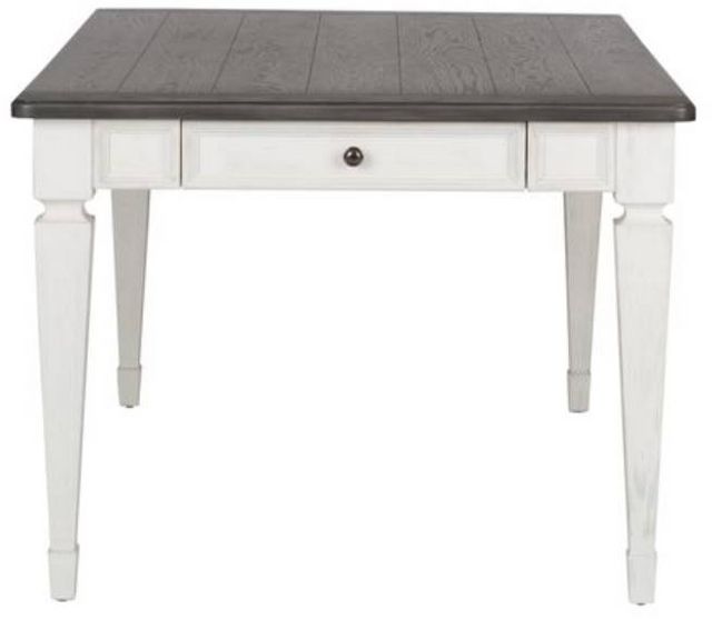 Liberty Furniture Allyson Park Charcoal Rectangular Table with Wire Brushed White Legs-2