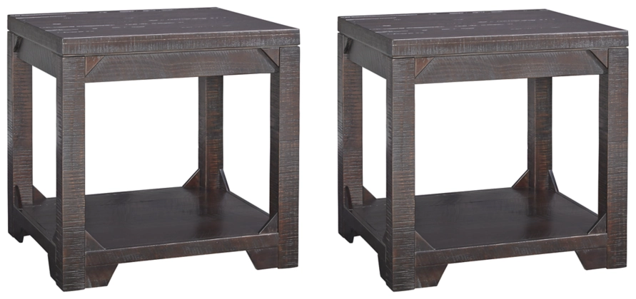 Signature Design by Ashley® Rogness 2-Piece Rustic Brown Living Room Table Set